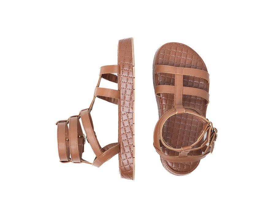 Sandália Flatform Paula Caramelo | KUENTO SHOES