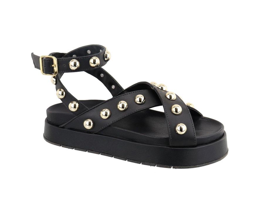 Flatform Jade Preta | KUENTO SHOES