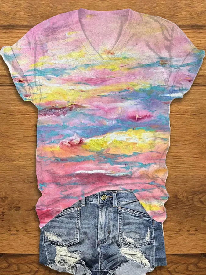 Women'sPrint Casual T-Shirt